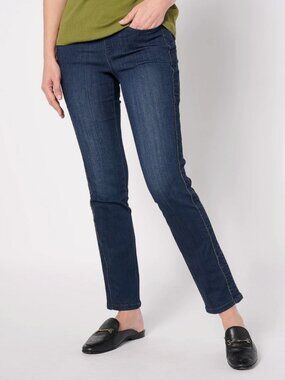 Belle Kim Gravel Primabelle Beaded Jeans Dark Indigo Tall 2  & 10